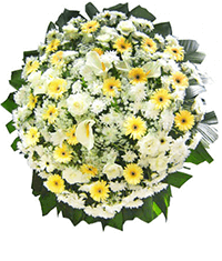 Coroa De Flores Para Todo O Brasil Coroas Para Velorio Imagem em preto da grinalda floral. coroa de flores para todo o brasil